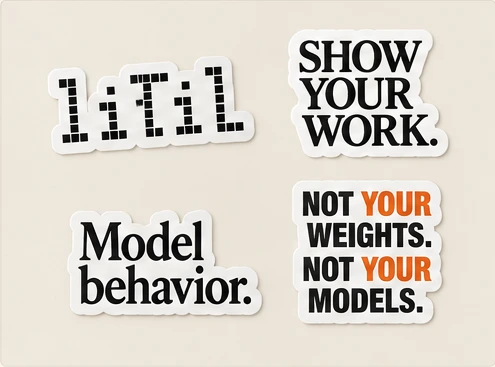 LiTiL logo and slogan stickers