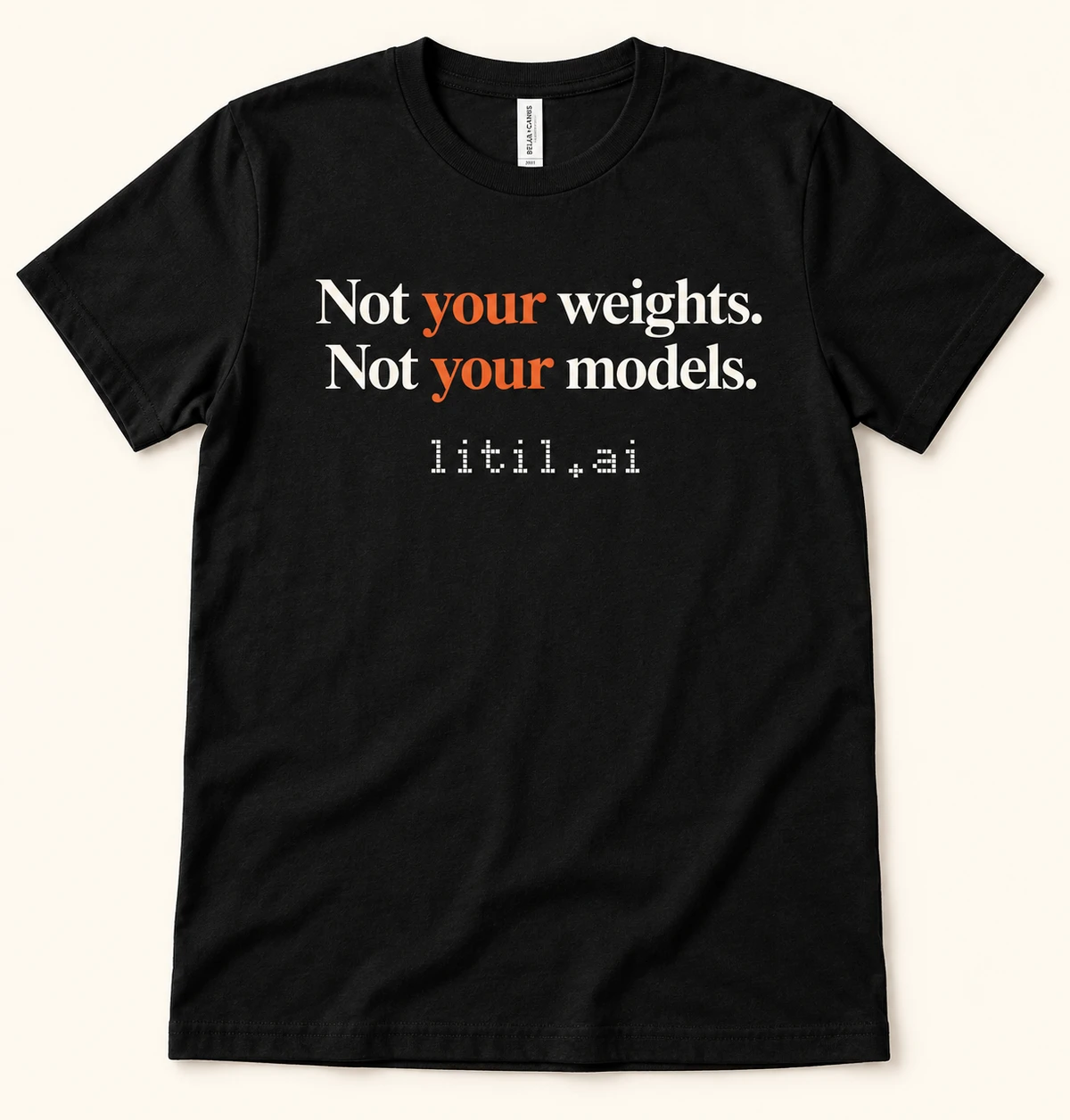 Not Your Weights Not Your Models LiTiL tee